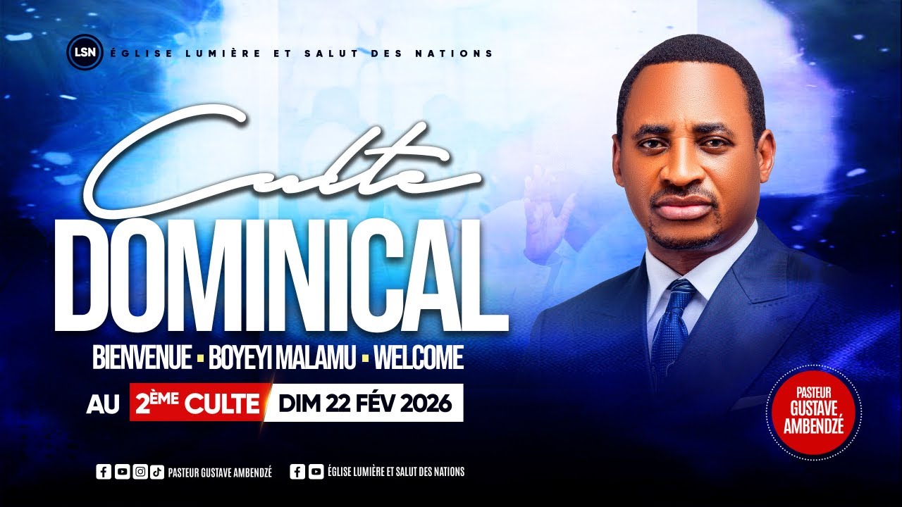 2EME CULTE DU DIMANCHE 22 FÉVRIER THÈME : LA STABILITÉ EN CHRIST — 1 Corinthiens 15:58