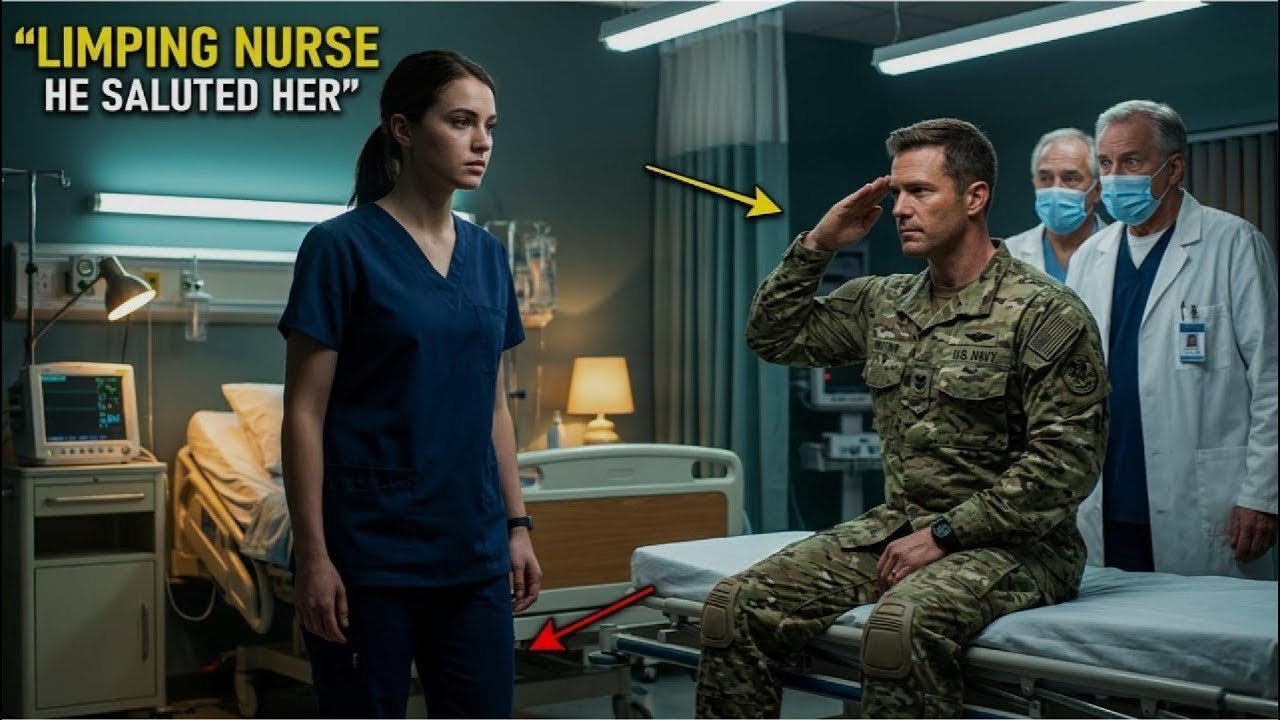 They Laughed at the Limping Nurse… Until the SEAL Captain Saluted Her