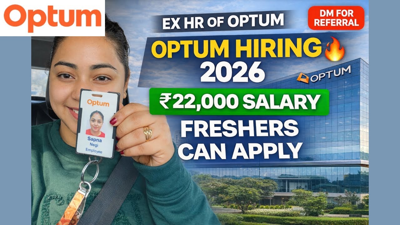 Optum Job Opportunity 2026 💼 | ₹22,000 Salary | Freshers & Graduates Apply Now | Optum Hiring 2026