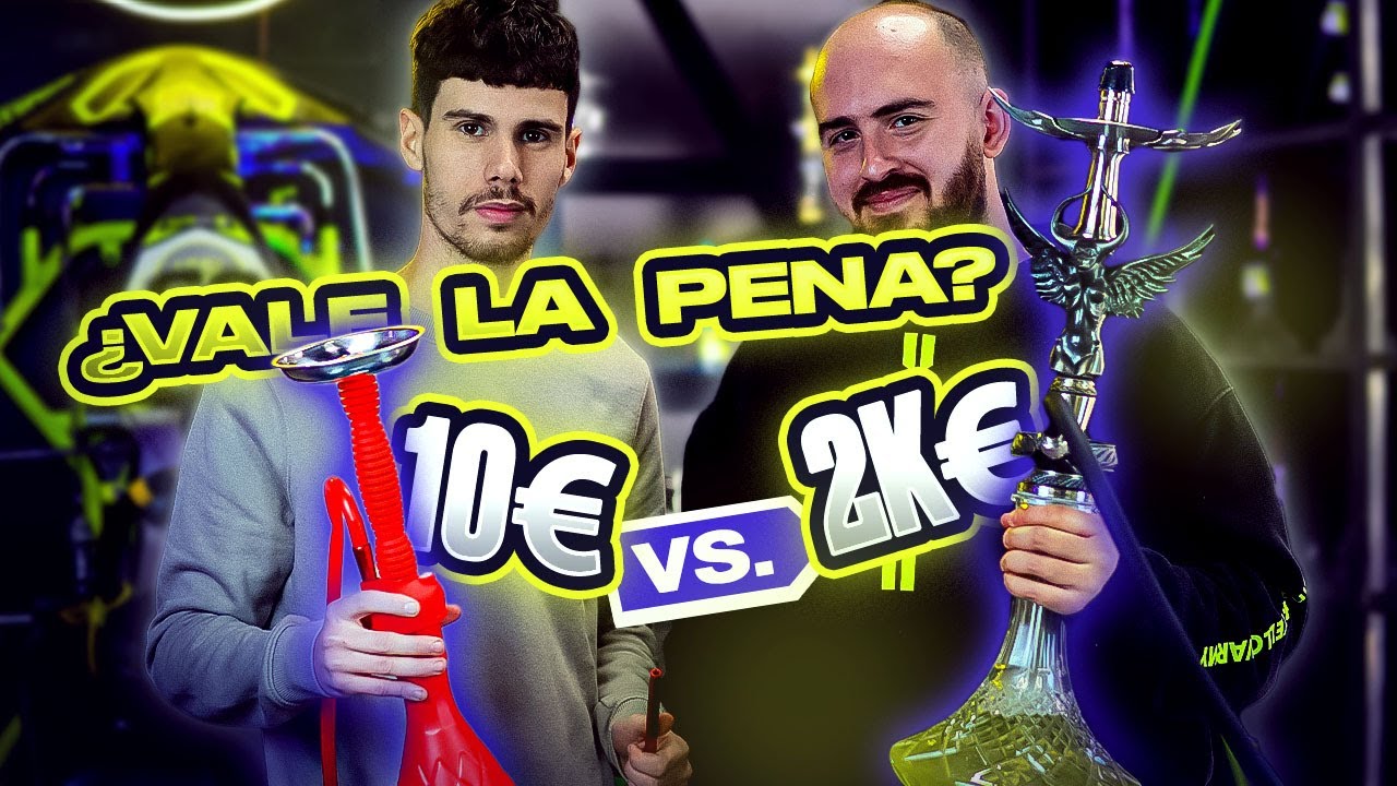 Cachimba de 10€ vs 2.000€ 😱 *CARA VS BARATA* ¿Tiran el mismo humo? 💨 con @BestShishaVideos