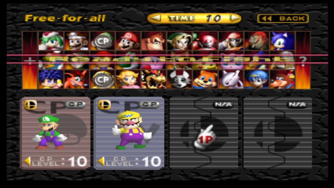 Smash Remix: Luigi Vs. Wario (Level 10 Hard CPU Battle!)