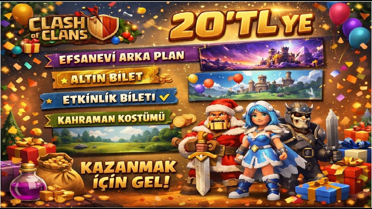 🔴HEDİYE ÇARKI AKTİFSEL VE LİG SAVAŞLARI GEEELSİN #clashofclans