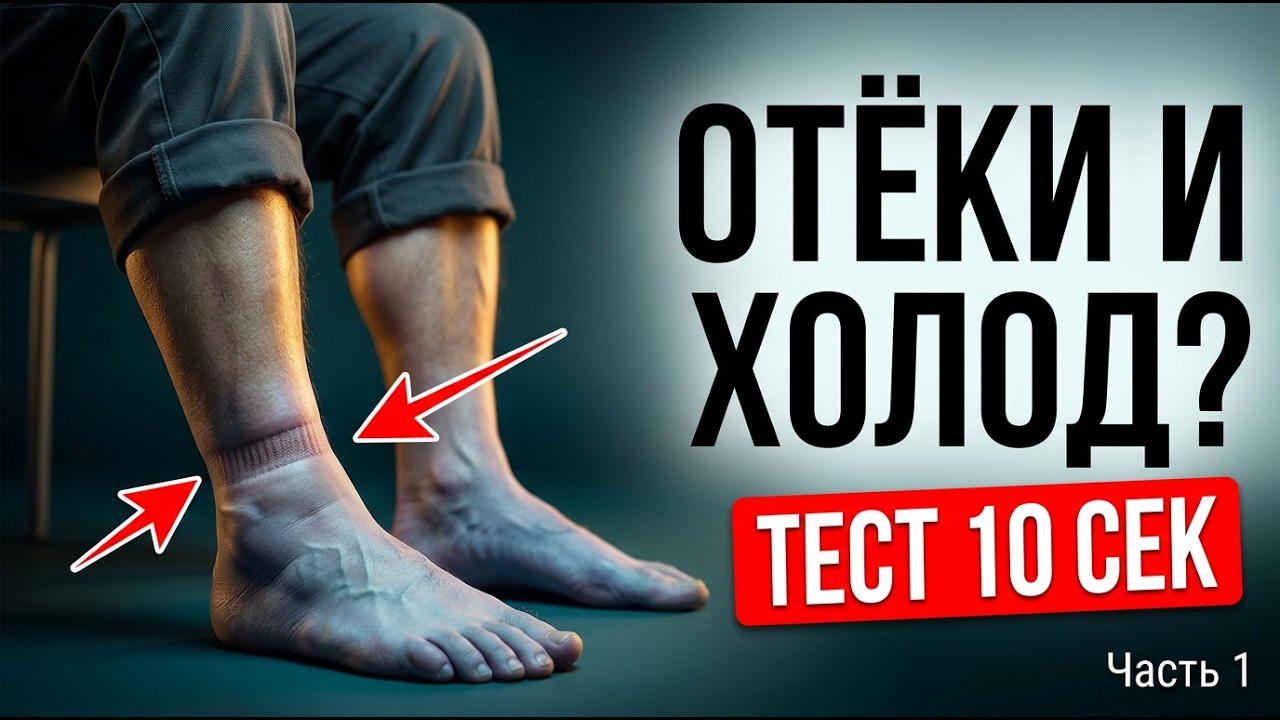 Плохое кровообращение после 55: холодные ноги, отёки, судороги — что делать? План на 30 дней Часть 1