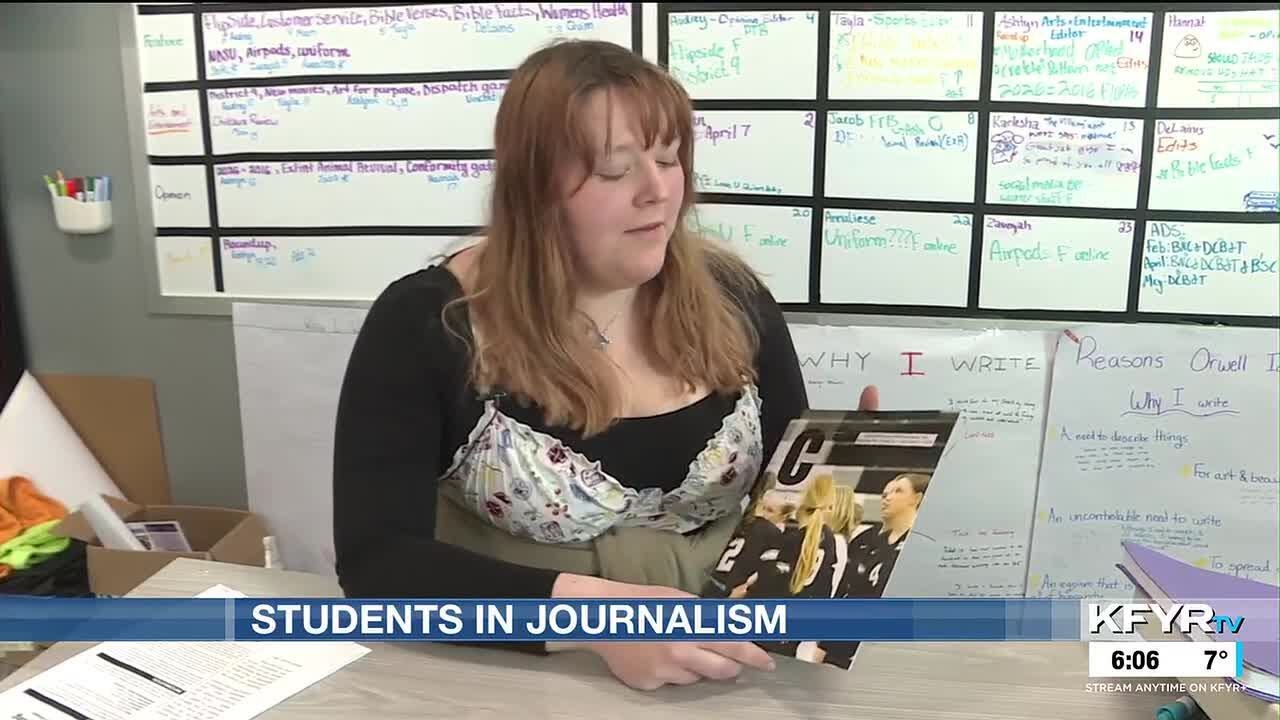 Students at Mandan High School practice news literacy