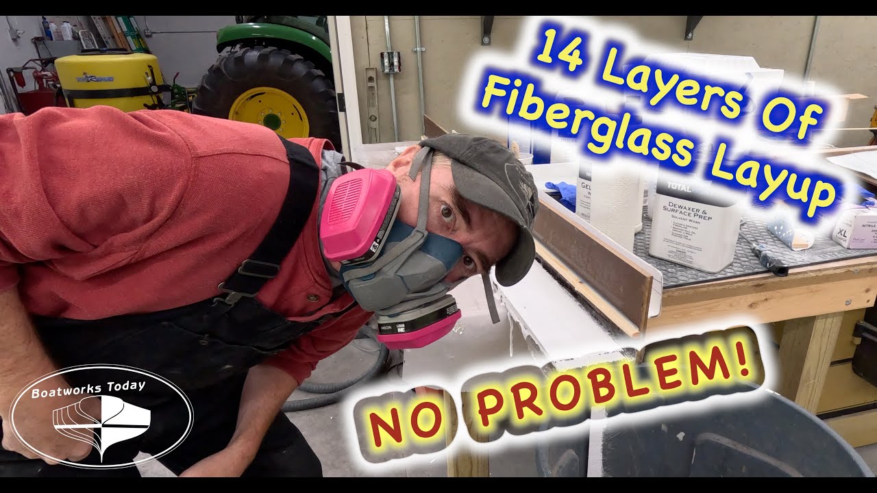 Building Out The Aft Deck Of The Bertram: Fabricating the fiberglass Cross Support