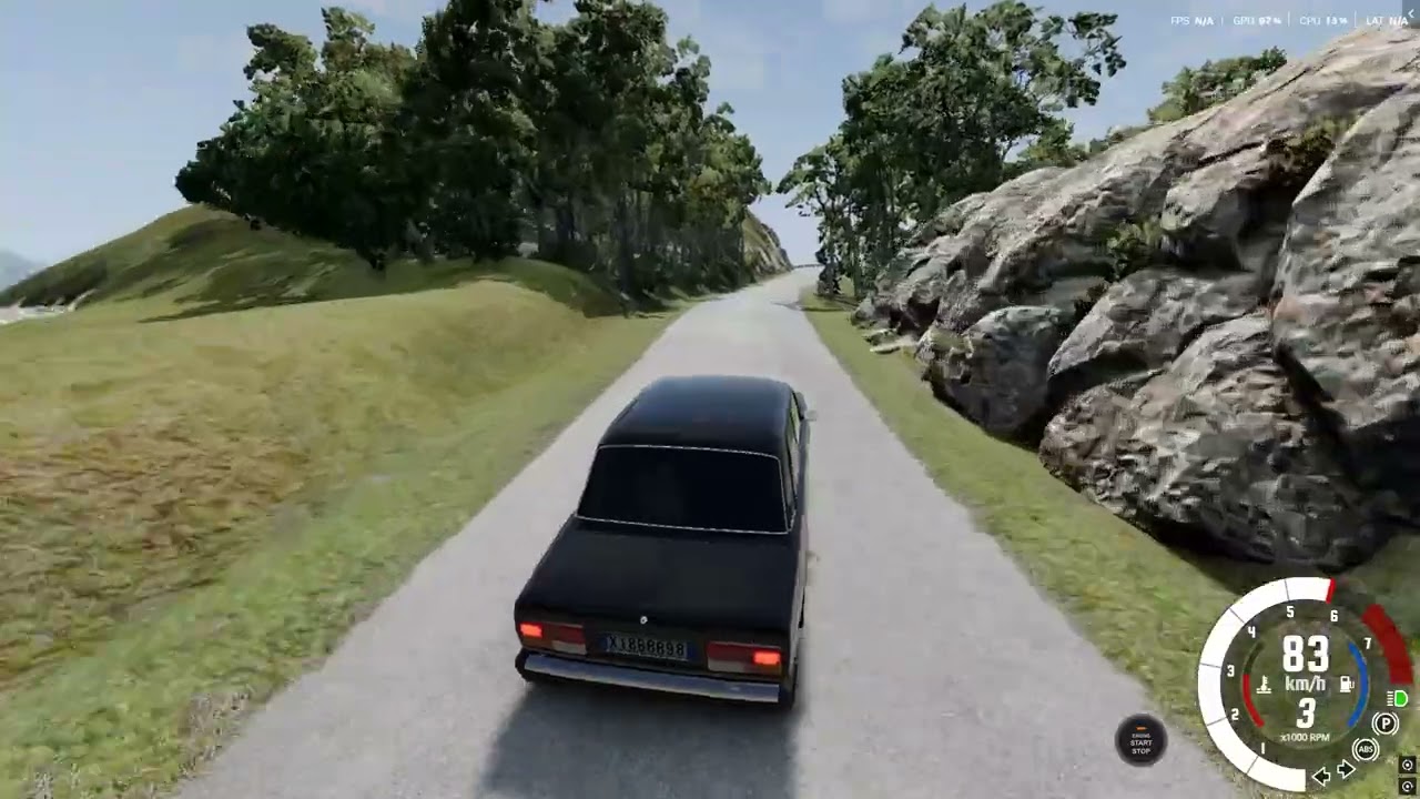 Beamng Drive Qara rengli Lada Vaz 2107