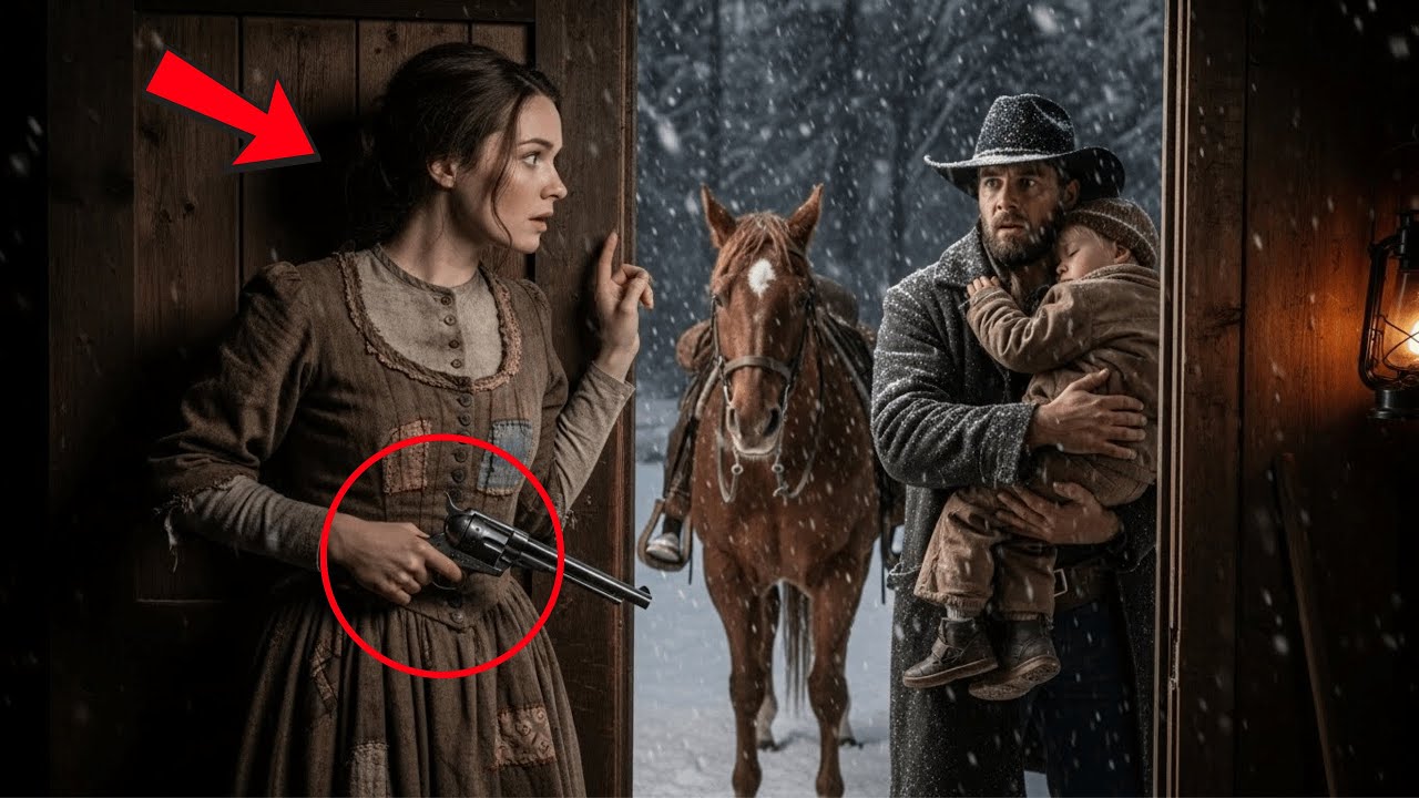 Joven humilde acoge a un vaquero y su hijo sin saber que él era millonario secreto 💰🤠