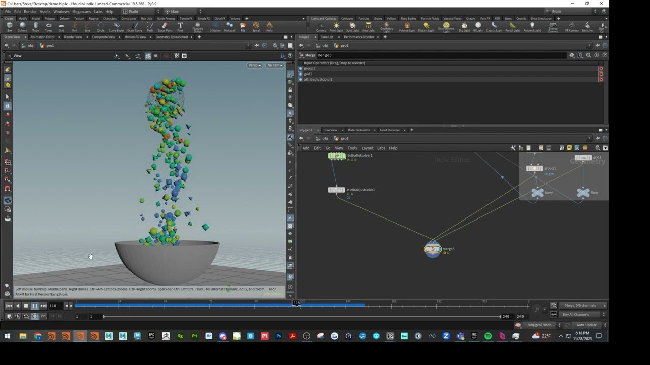 Houdini Tutorial: RBD Emitters - Space Cereal(Part 1 HIP included)
