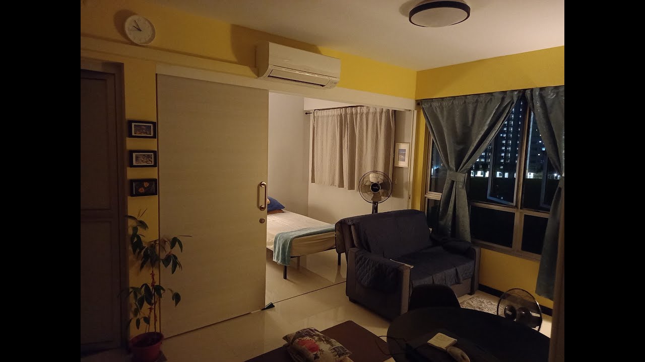 HDB BTO 2 Room Singles 38 Sq m Apartment Tour (Night)