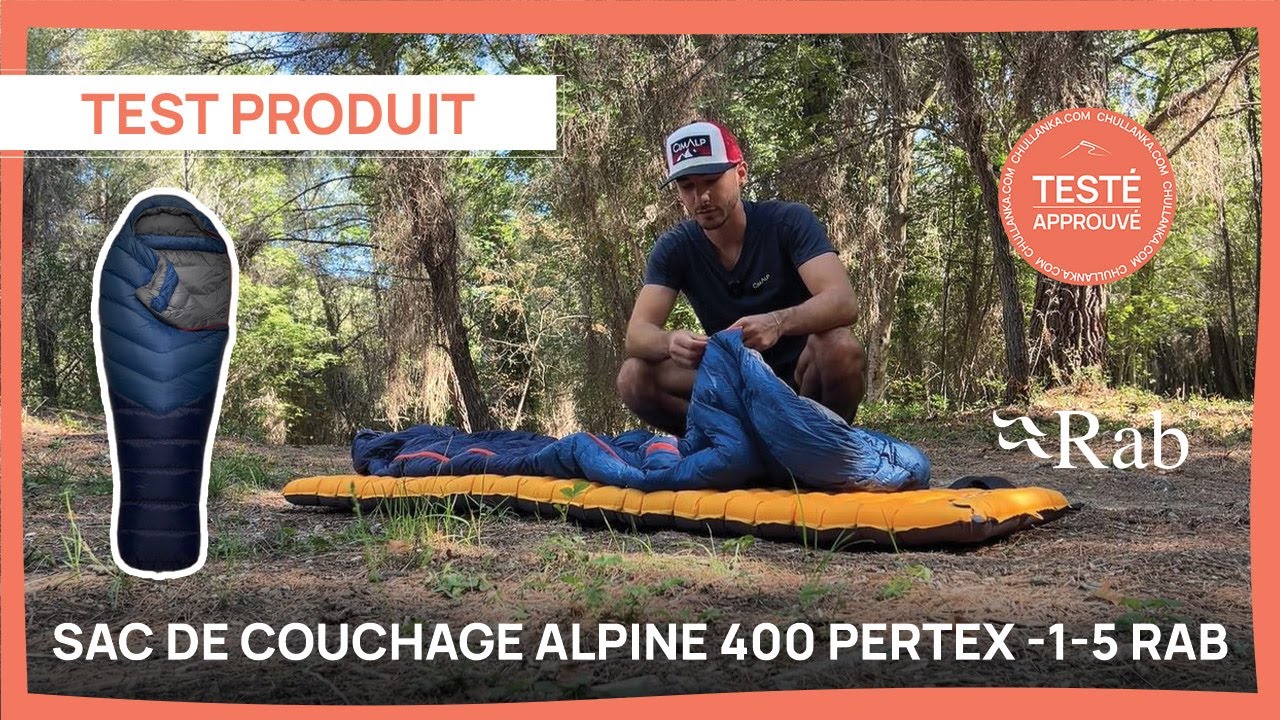 TEST DU SAC DE COUCHAGE ALPINE 400 PERTEX - RAB PAR ROMAIN