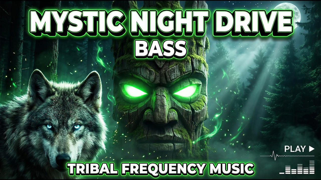 Mystic Night Drive Bass | Dark Tribal Techno Trance | Moonlit Jungle Journey | No Vocals