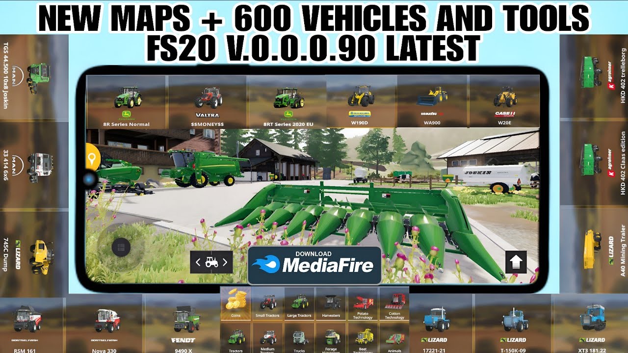 fs20 mod 600 vehicles plus new maps v.0.0.0.90 download
