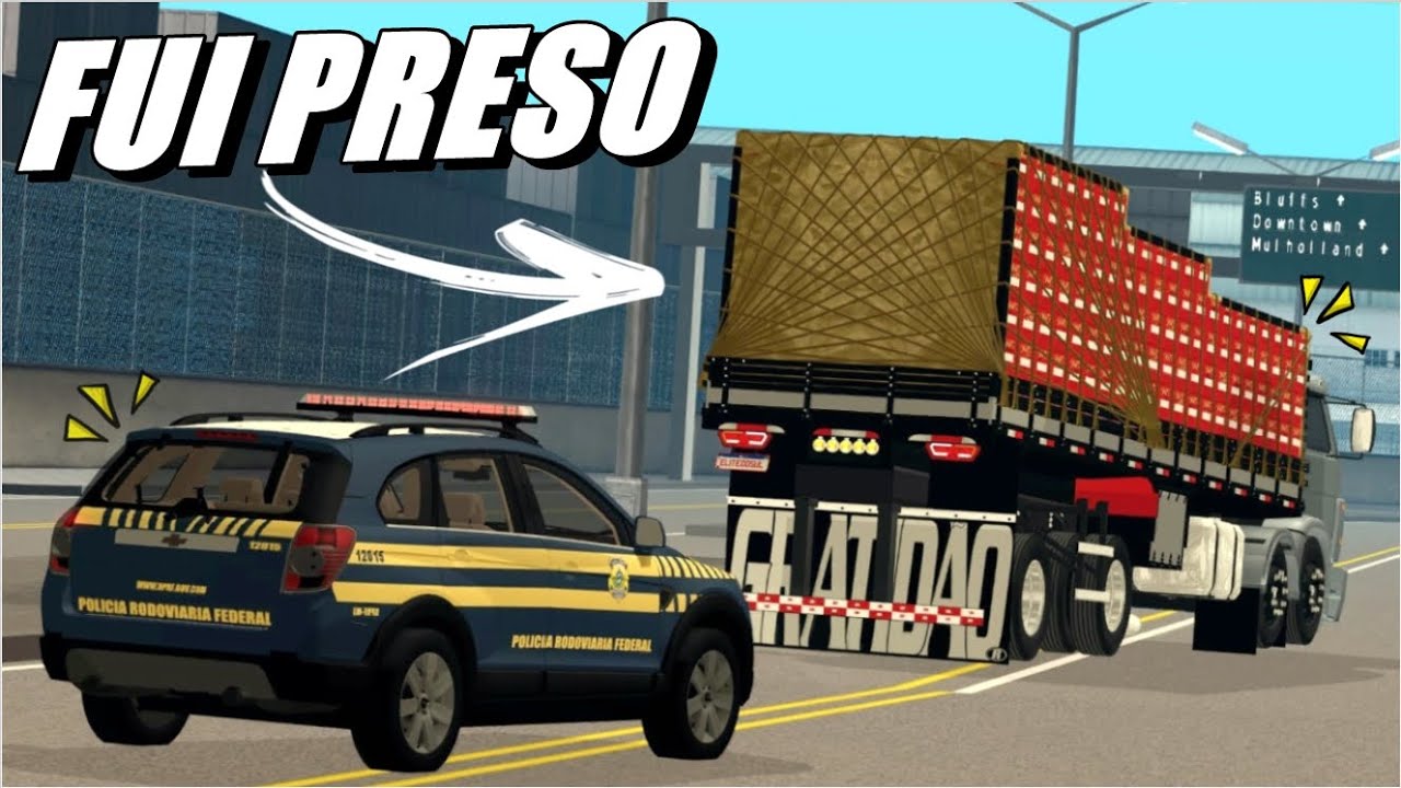 FUGA ALUCINANTE DE CAMINHÃO NA PRF NO GTA MTA | DEU RUIM
