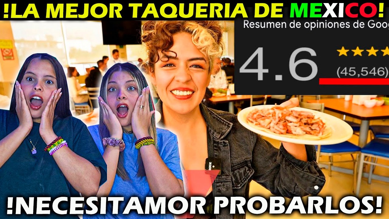 La TAQUERIA 🇲🇽 MEJOR VALORADA de CDMX - 🇨🇺 CUBANAS REACCIONAN