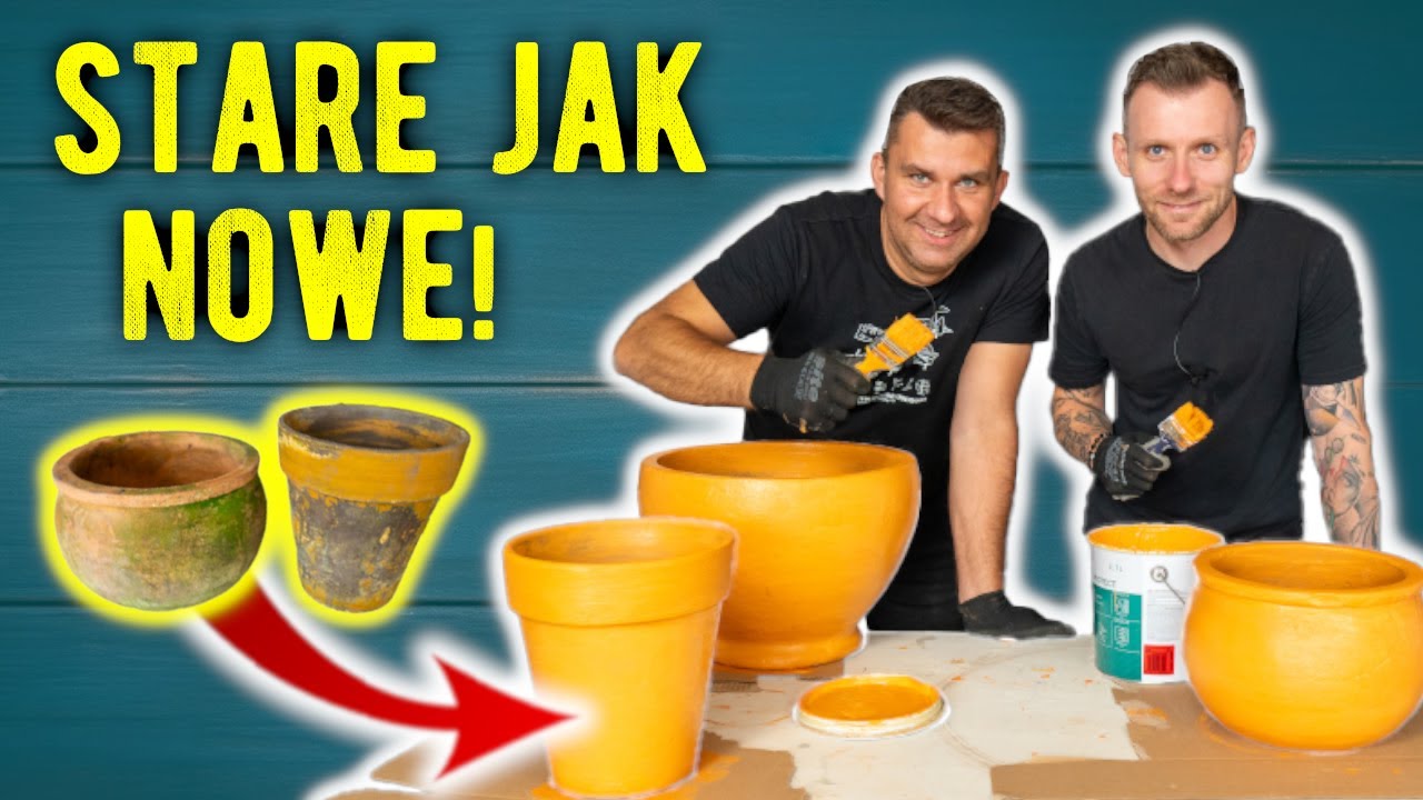 Jak zrobić nowe donice na taras. Odnawianie donic. How to make new pots for the terrace.