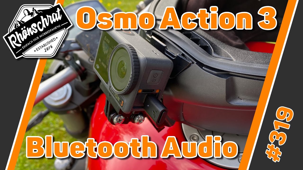 DJI Osmo Action 3 MotoVlog Setup - Audio per Bluetooth mit Sena, Cardo und Co. | 3/4 | #319