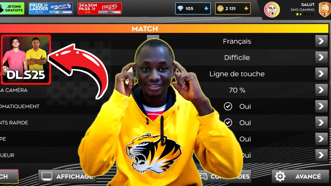 COMMENT BIEN PARAMÉTRER DREAM LEAGUE SOCCER 2025
