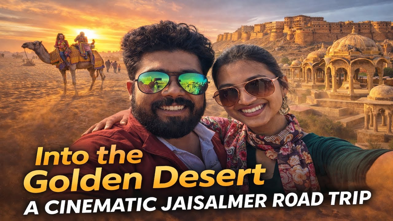 We Drove Into the Golden Desert | A Cinematic Jaisalmer Road Trip (4K)