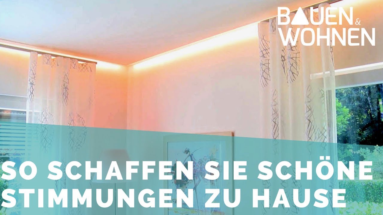 Lichtschienen im Wohnhaus sorgen f&uuml;r die richtige Stimmung und Beleuchtung