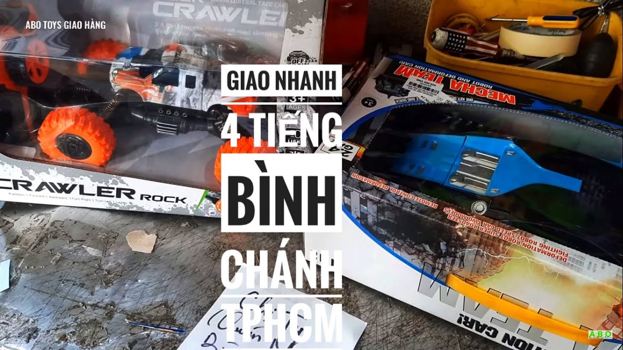 TRƯA 7.12 TEST 2 XE ĐIỀU KHIỂN GIAO BÌNH CHÁNH TPHCM - ĐỒ CHƠI ABO