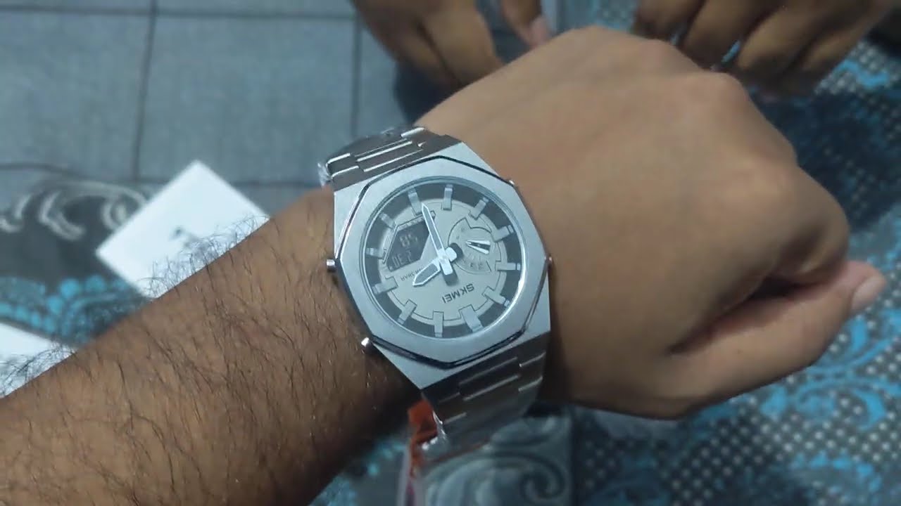 SKMEI 1816 Latest Design Digital Dual Time Display Quartz Watch Unboxing