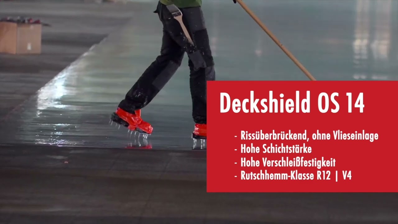 Sanierung eines Zwischendecks im Parkhaus - mit Flowcrete Deckshield OS14