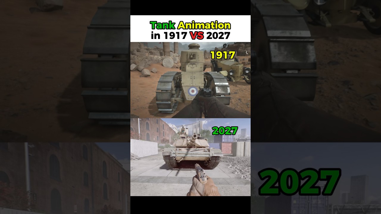 Tank Animation in 1917 VS 2027 - Battlefield 6