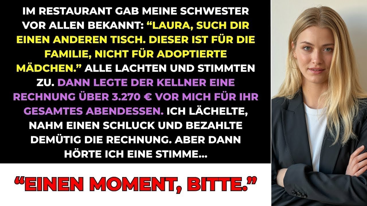 Schwester Sagte Beim Essen Ich Soll Woanders Sitzen Weil Ich Adoptiert Bin Und Die 3 270 € Zahlen