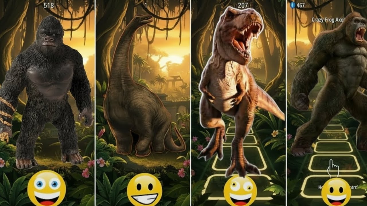 Tiles Hop: Godzilla vs KingKong – Ultimate Dance Battle 🎶🔥