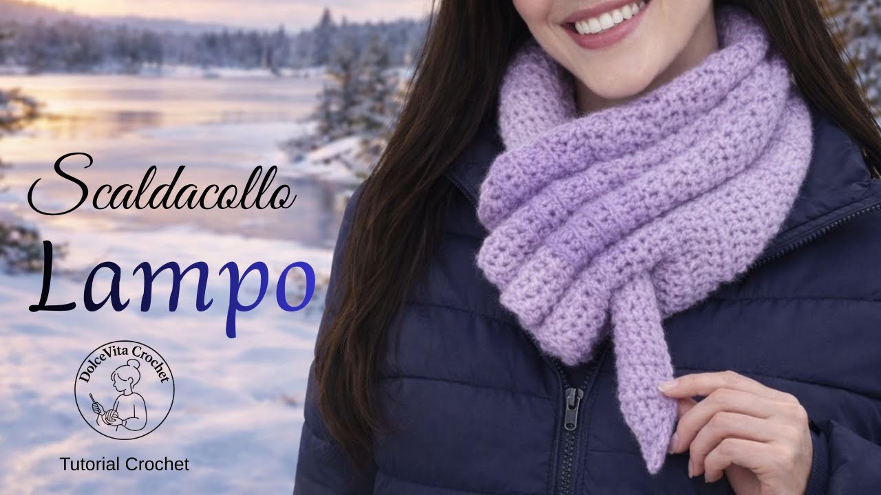 Scaldacollo Lampo  In 1 Ora con Meno di 100 g di Filato