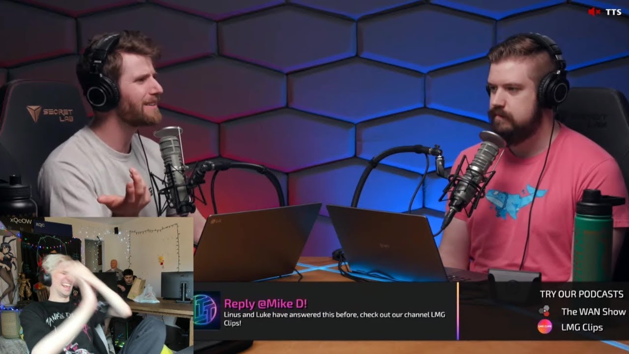 xQc реагирует на рассуждения Линуса о «жёстком R»