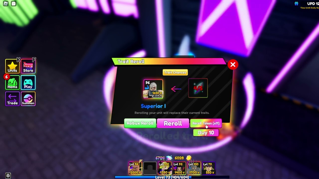 Really Lucky Trait Rolls!