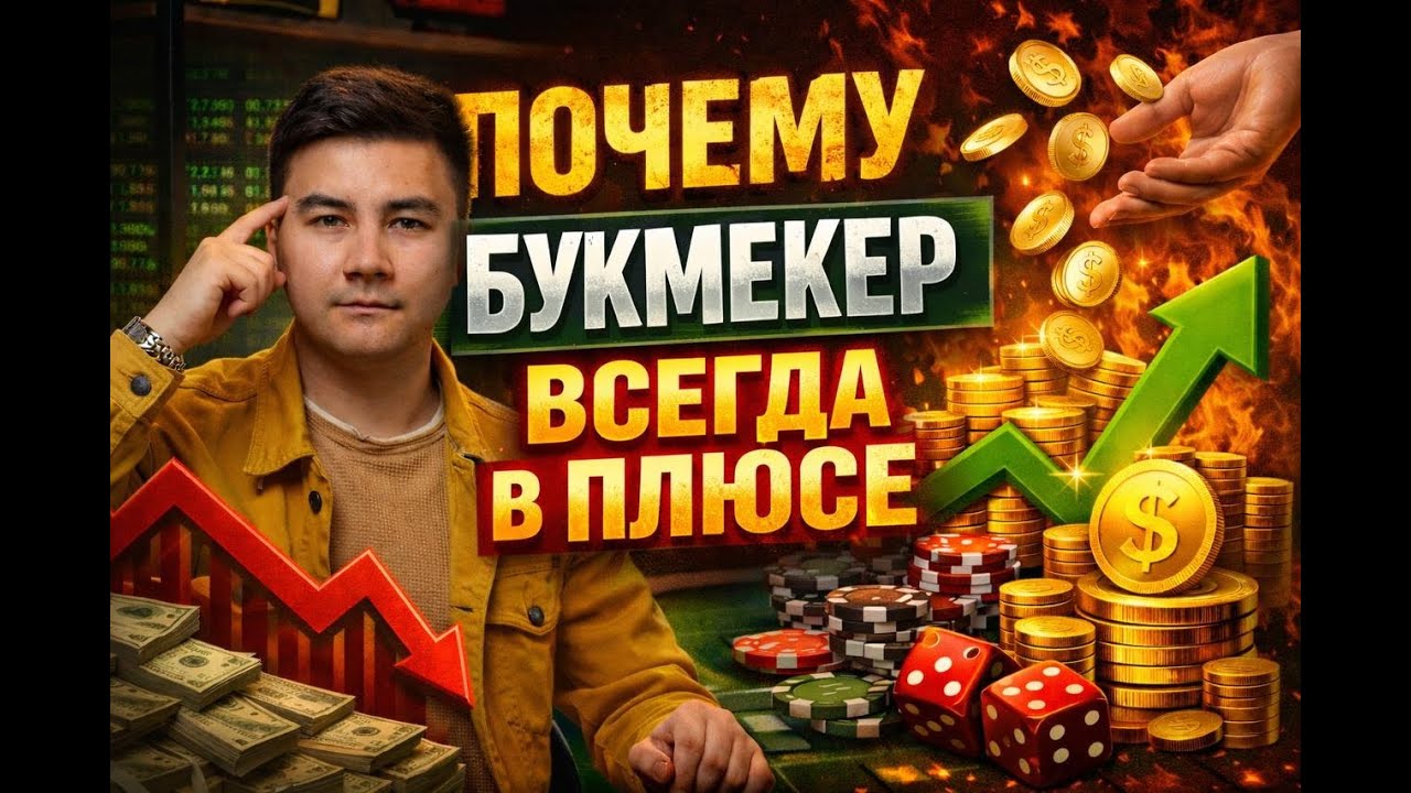 ПОЧЕМУ БУКМЕКЕР ВСЕГДА В ПЛЮСЕ ? ПОЧЕМУ КАЗИНО ВСЕГДА В ПЛЮСЕ ?