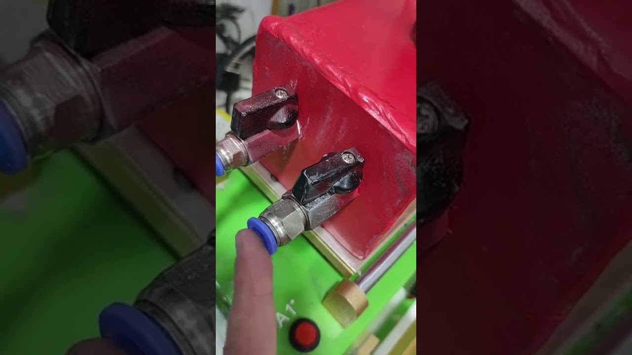 Máquina tira bolha e laminadora ( caseira ) engates e mangueiras.