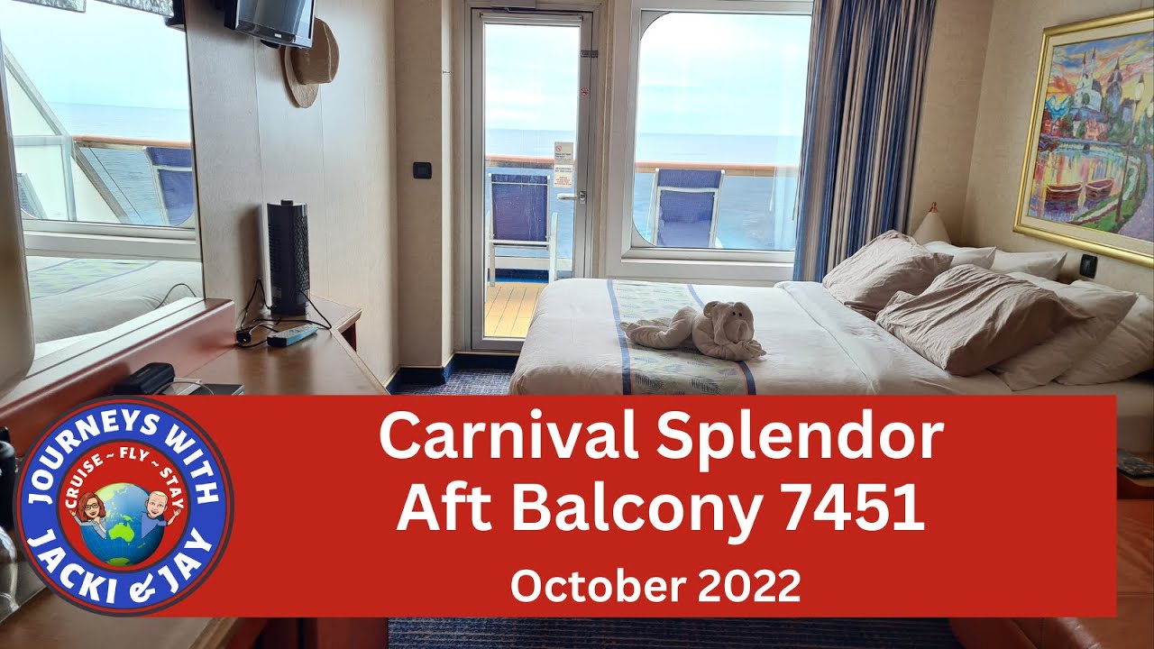 Каюта Carnival Splendor с кормовым балконом 7451