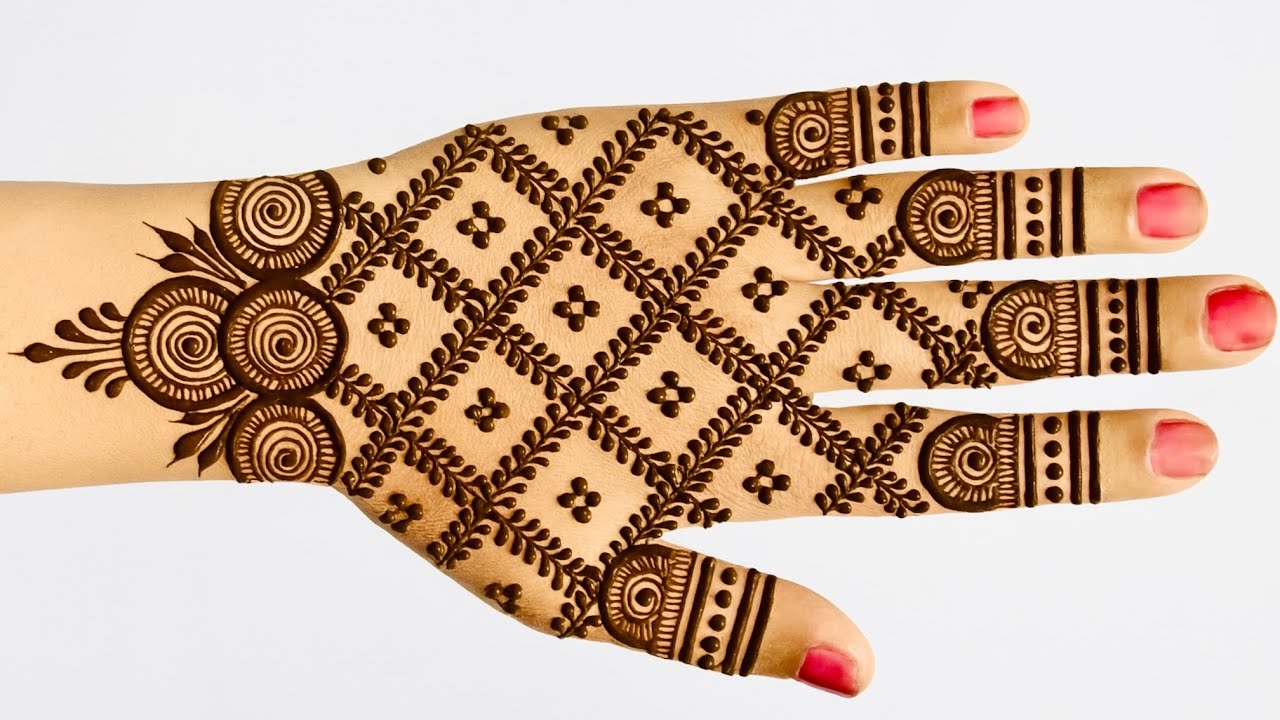 Easy Simple Back hand mehandi design | Stylish Mehndi design | Mehendi ki design | henna design