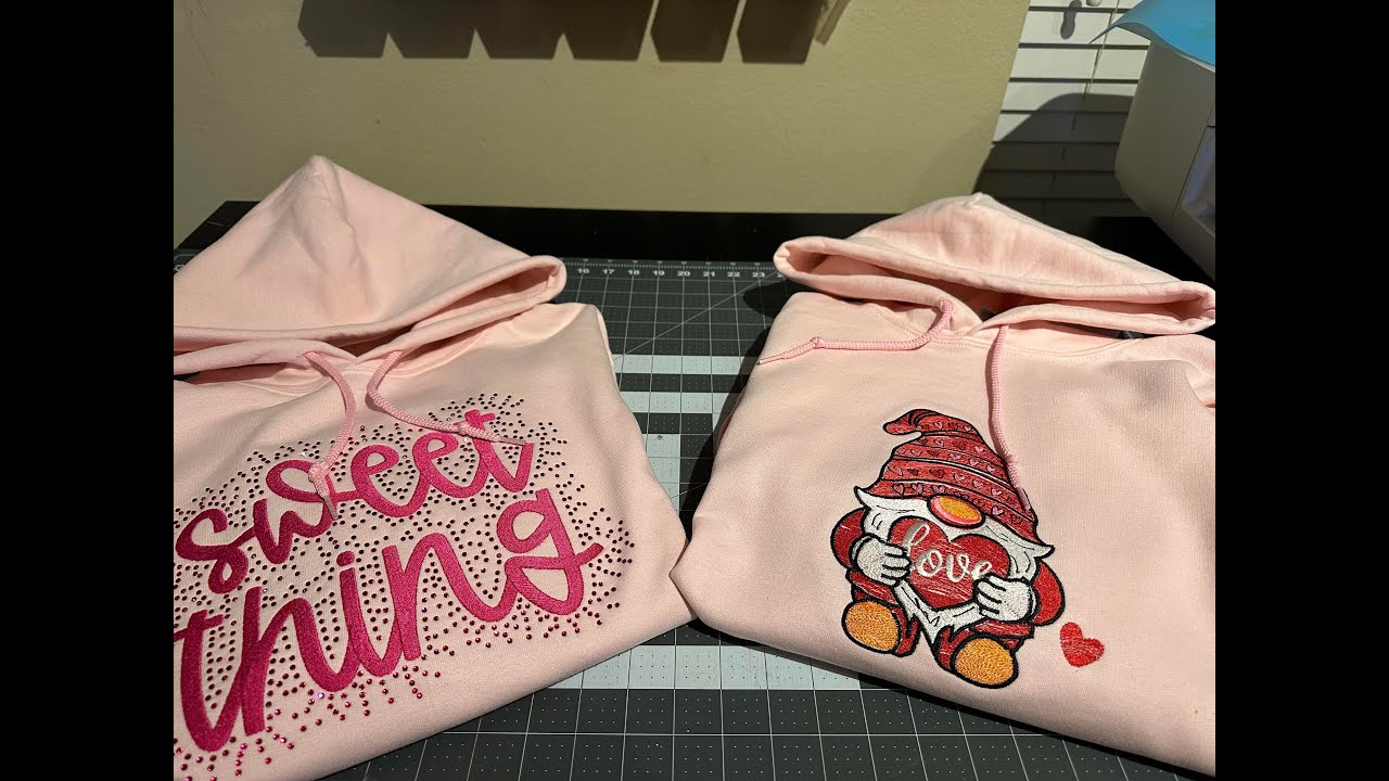 Maker Monday 1 - Embroidering a Valentine's Day hoodie.