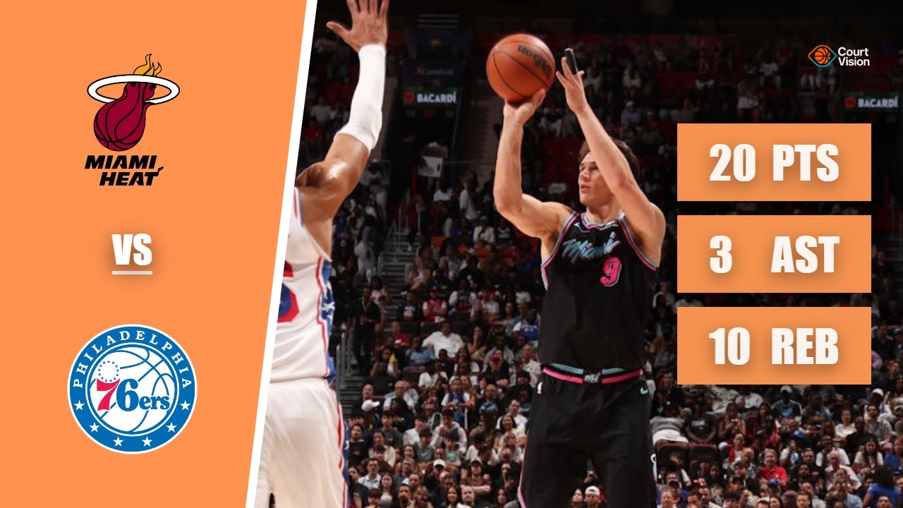 Pelle Larsson - 20 Points, 10 Rebounds, 3 Assists vs 76ers - 2025-26 Regular Season