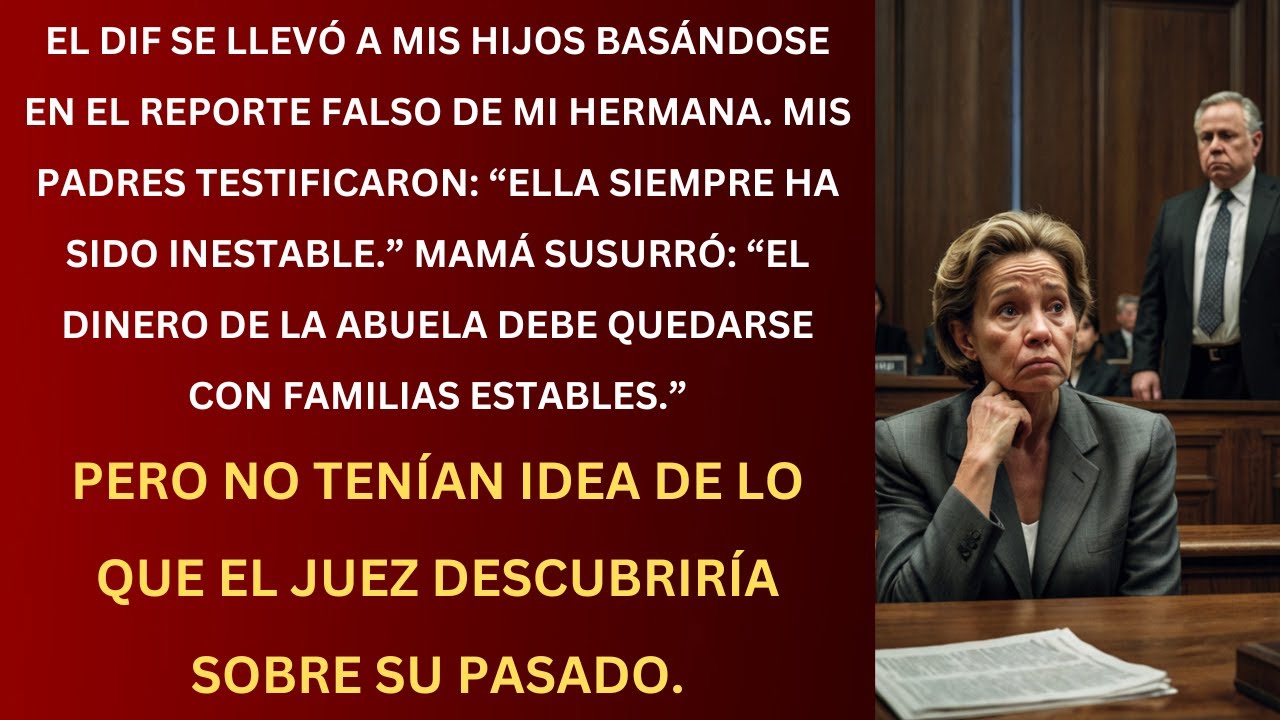 Mi hermana me denunció con pruebas falsas; mis padres testificaron para quedarse con mi herencia.
