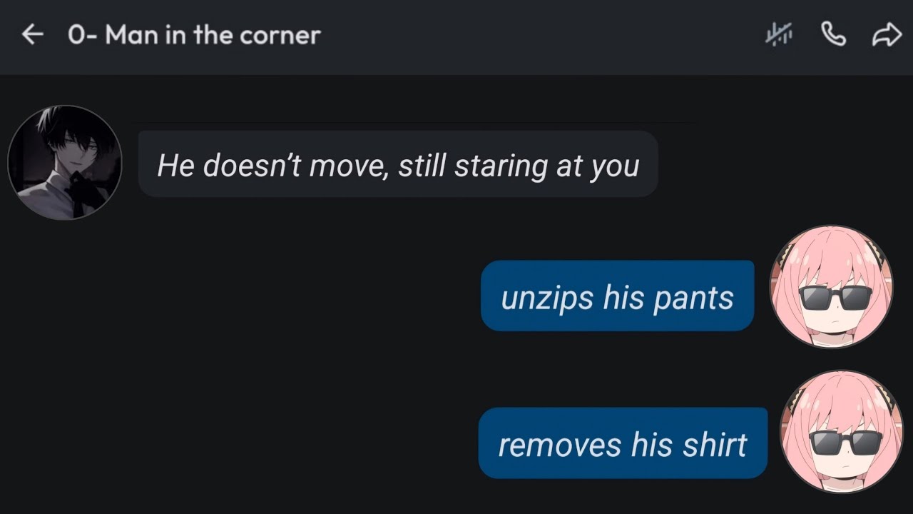 Character Ai, but there is A Man in the Corner of My Room.... #characterai #ai