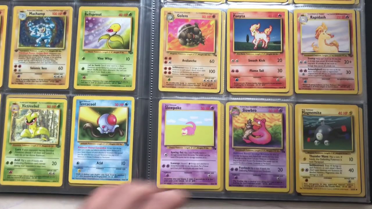 A Complete Collection of 1999 Pokemon Cards - Base set, Jungle, Fossil - First 151 Pokedex