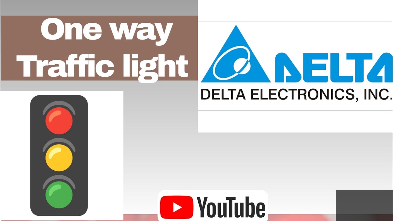 ONE WAY TRAFFIC LIGHT🚦DELTA PLC LADDER DIAGRAM PROGRAMMING | PLC TRAINING | M1000 | LDI Y0 