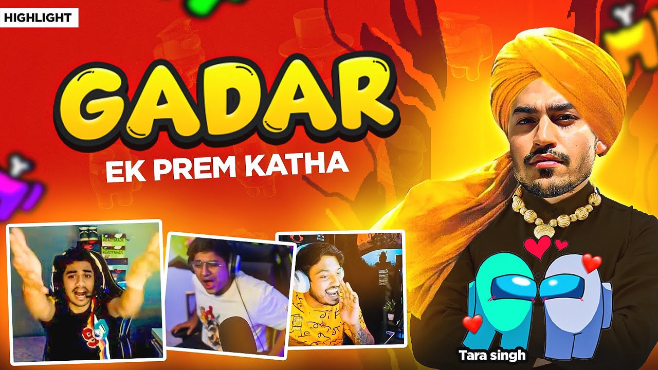Gadar Ek Prem Khata in Among Us 🤣 ft. S8UL | Funny Highlight
