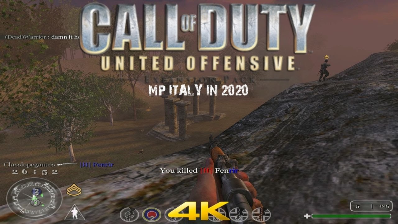 Call of Duty United Offensive Multiplayer 2020 Mp Italy Win 4K