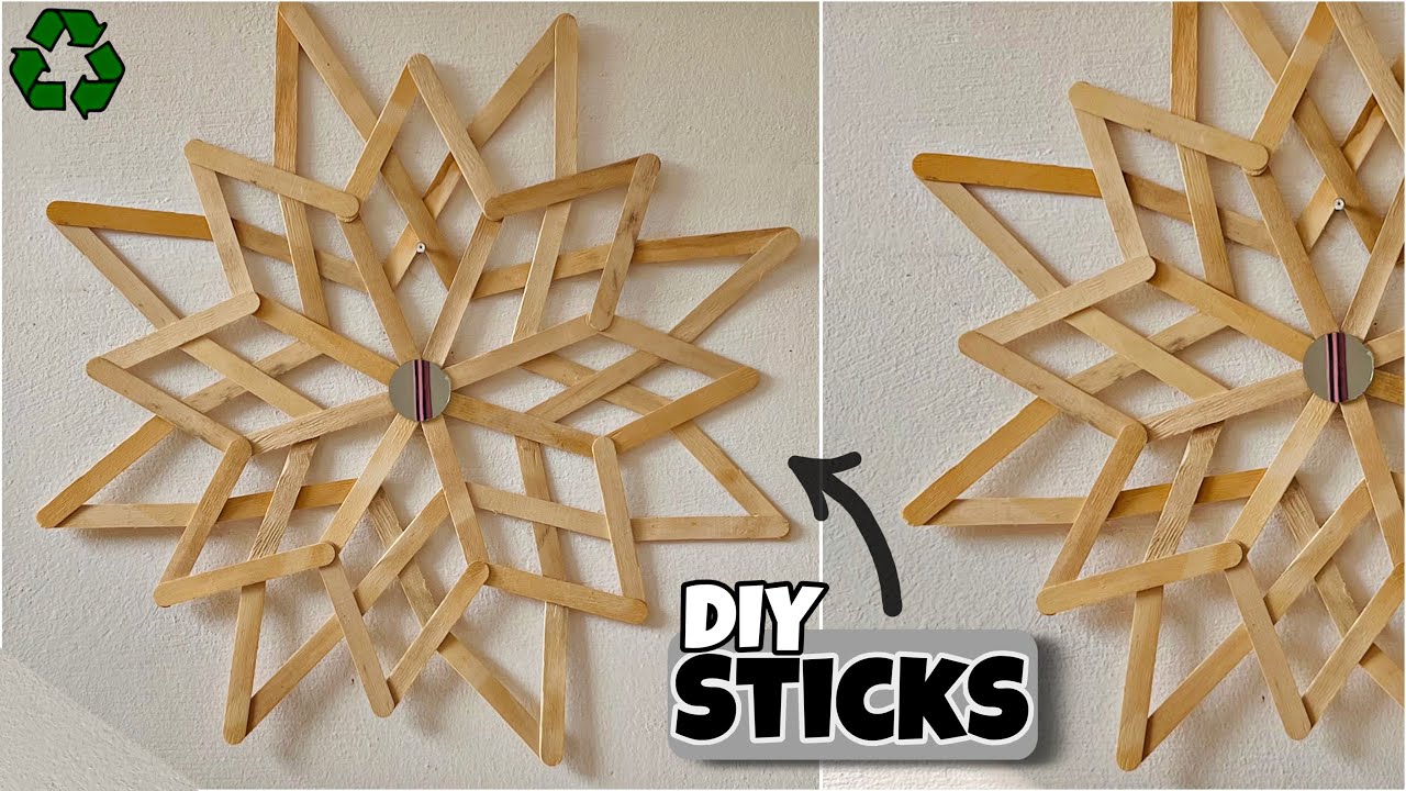 OMG! Ice Cream Sticks Turned Into Stunning Wall Decor!&rdquo;