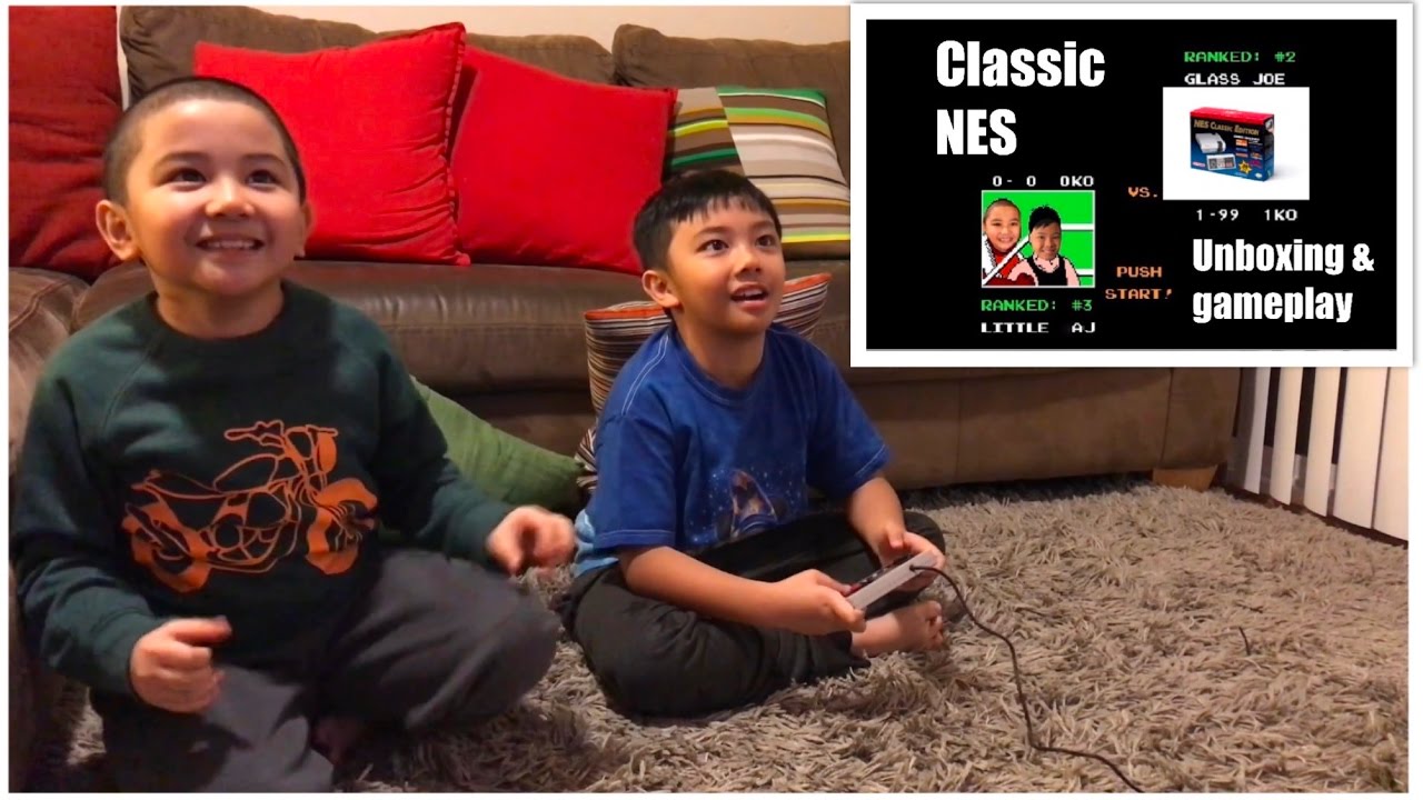 New school kids play old school video games - Classic NES Unboxing & gameplay