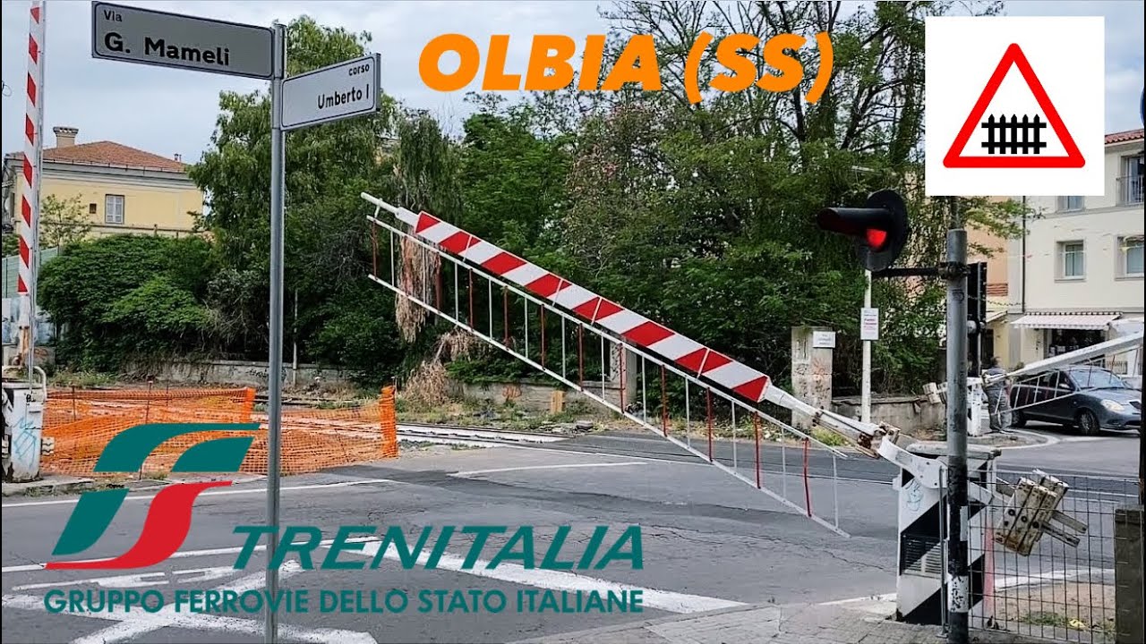 🇮🇹 Railway Crossings in Olbia Sardinia | Incroci Ferroviari Di La Città Di Olbia Sardegna 🇮🇹