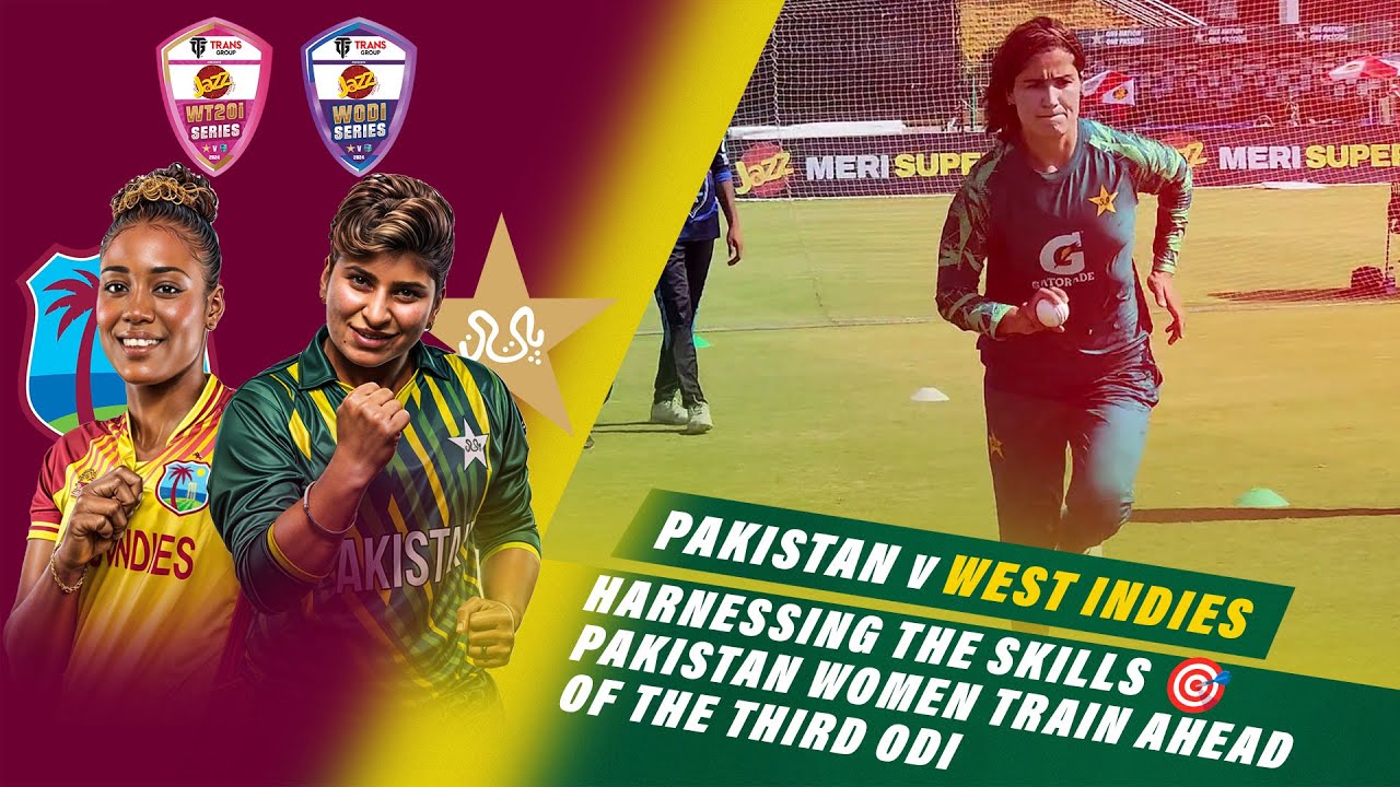 Harnessing the skills 🎯Pakistan Women train ahead of the third ODI.#PAKWvWIW | #BackOurGirls