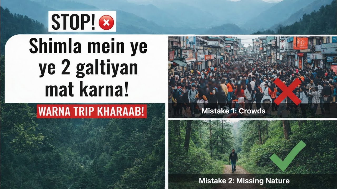 Shimla Travel Warning ⚠️ Avoid These 2 Mistakes! #shimla #travelvlogs #traveltips #explorepage 