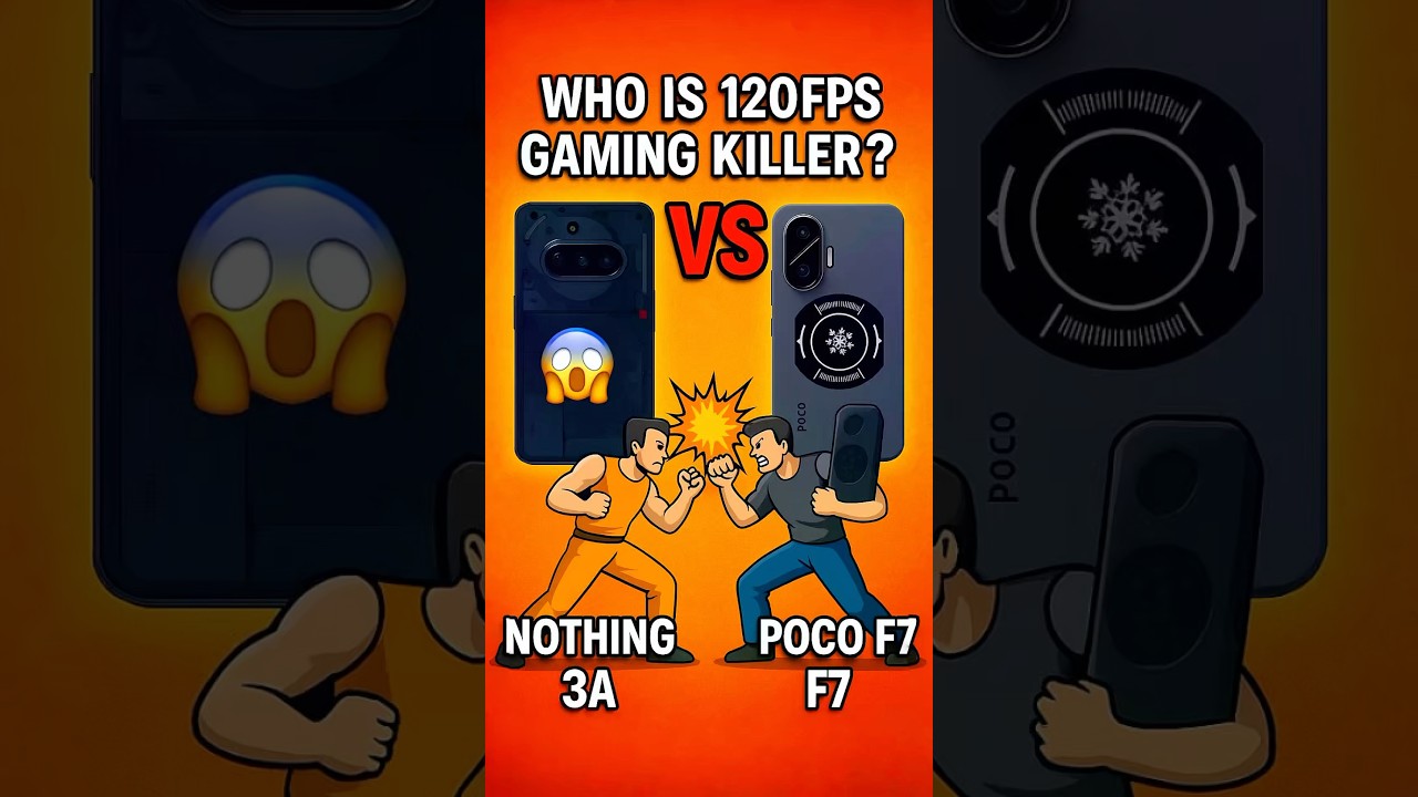 Nothing Phone 3a vs Poco F7: The 120FPS BGMI Test SHOCKED Us! 😱